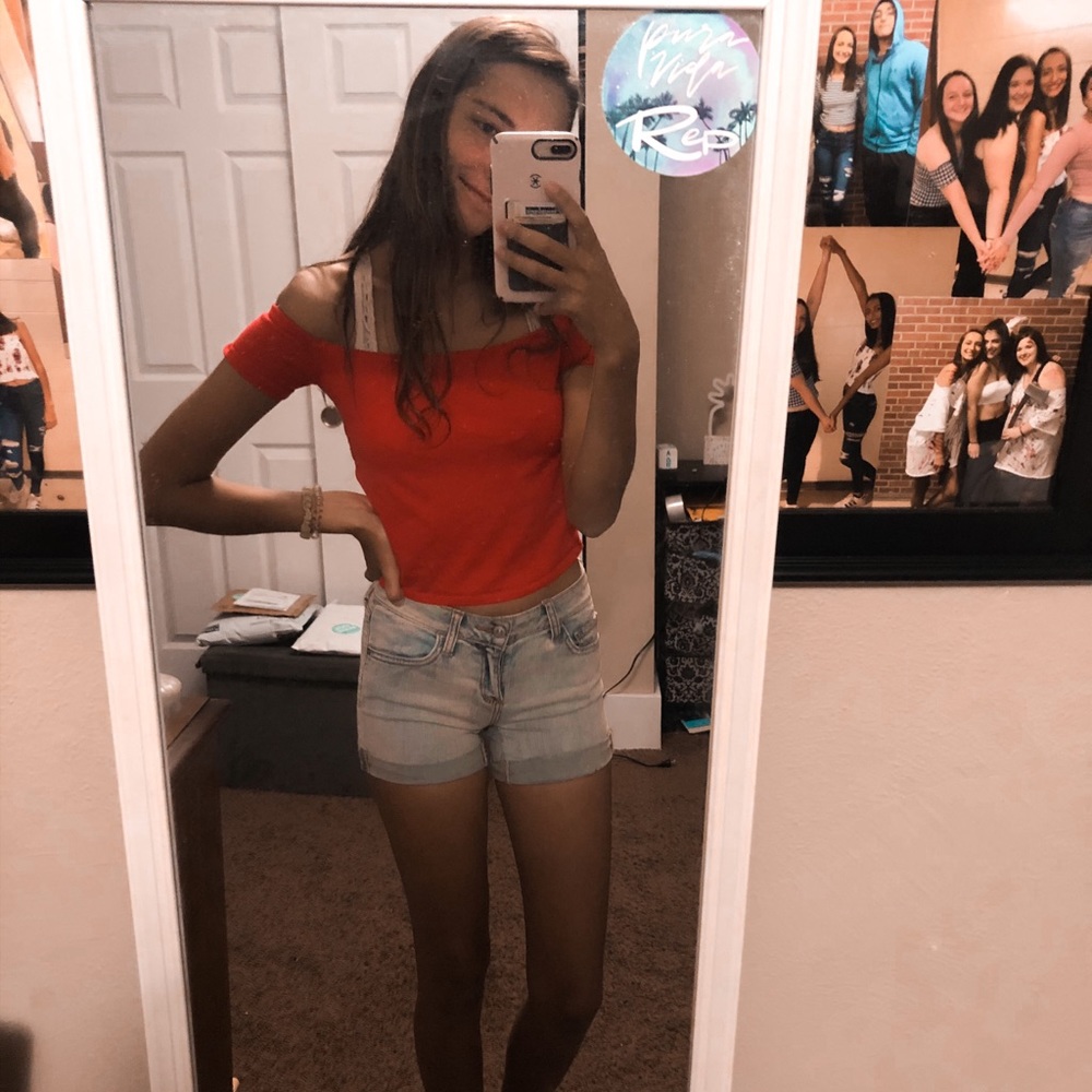 Light Blue Jean Shorts
